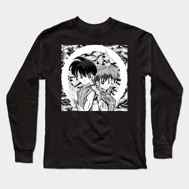 ranma and ranma the martial artist in bender gender Long Sleeve T-Shirt by jorge_lebeau